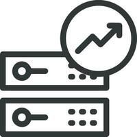 Wachstum Geschäft Symbol Symbol Vektor Bild. Illustration von das Fortschritt Gliederung Infografik Strategie Entwicklung Design Bild