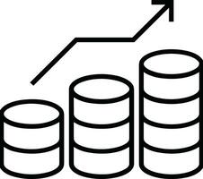 tillväxt företag ikon symbol vektor bild. illustration av de framsteg översikt infographic strategi utveckling design bild