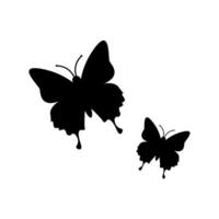 Schmetterling Silhouette Vektor kostenlos , schwarz Schmetterling Vektor Element