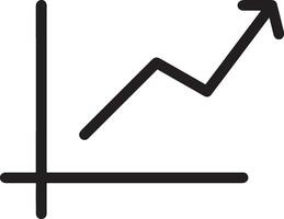 Wachstum Geschäft Symbol Symbol Vektor Bild. Illustration von das Fortschritt Gliederung Infografik Strategie Entwicklung Design Bild