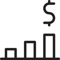 Wachstum Geschäft Symbol Symbol Vektor Bild. Illustration von das Fortschritt Gliederung Infografik Strategie Entwicklung Design Bild