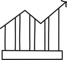 tillväxt företag ikon symbol vektor bild. illustration av de framsteg översikt infographic strategi utveckling design bild