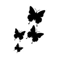 Schmetterling Silhouette Vektor kostenlos , schwarz Schmetterling Vektor Element