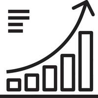 tillväxt företag ikon symbol vektor bild. illustration av de framsteg översikt infographic strategi utveckling design bild