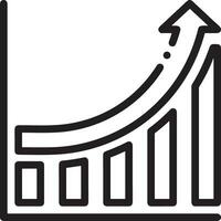 Wachstum Geschäft Symbol Symbol Vektor Bild. Illustration von das Fortschritt Gliederung Infografik Strategie Entwicklung Design Bild