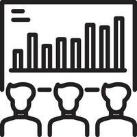 Wachstum Geschäft Symbol Symbol Vektor Bild. Illustration von das Fortschritt Gliederung Infografik Strategie Entwicklung Design Bild