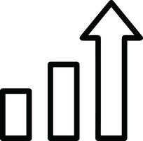 Wachstum Geschäft Symbol Symbol Vektor Bild. Illustration von das Fortschritt Gliederung Infografik Strategie Entwicklung Design Bild