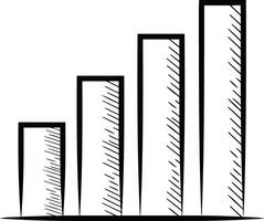 Wachstum Geschäft Symbol Symbol Vektor Bild. Illustration von das Fortschritt Gliederung Infografik Strategie Entwicklung Design Bild