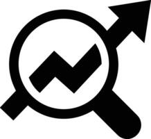 Wachstum Geschäft Symbol Symbol Vektor Bild. Illustration von das Fortschritt Gliederung Infografik Strategie Entwicklung Design Bild