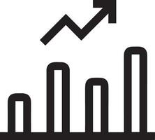 Wachstum Geschäft Symbol Symbol Vektor Bild. Illustration von das Fortschritt Gliederung Infografik Strategie Entwicklung Design Bild