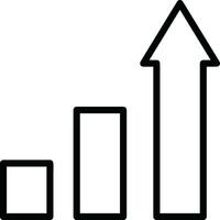 Wachstum Geschäft Symbol Symbol Vektor Bild. Illustration von das Fortschritt Gliederung Infografik Strategie Entwicklung Design Bild