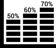 Wachstum Geschäft Symbol Symbol Vektor Bild. Illustration von das Fortschritt Gliederung Infografik Strategie Entwicklung Design Bild