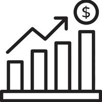 tillväxt företag ikon symbol vektor bild. illustration av de framsteg översikt infographic strategi utveckling design bild