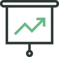 tillväxt företag ikon symbol vektor bild. illustration av de framsteg översikt infographic strategi utveckling design bild