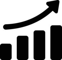 Wachstum Geschäft Symbol Symbol Vektor Bild. Illustration von das Fortschritt Gliederung Infografik Strategie Entwicklung Design Bild