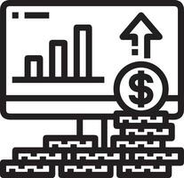 tillväxt företag ikon symbol vektor bild. illustration av de framsteg översikt infographic strategi utveckling design bild