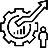 tillväxt företag ikon symbol vektor bild. illustration av de framsteg översikt infographic strategi utveckling design bild