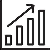 Wachstum Geschäft Symbol Symbol Vektor Bild. Illustration von das Fortschritt Gliederung Infografik Strategie Entwicklung Design Bild