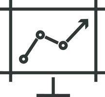 tillväxt företag ikon symbol vektor bild. illustration av de framsteg översikt infographic strategi utveckling design bild