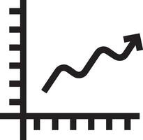 tillväxt företag ikon symbol vektor bild. illustration av de framsteg översikt infographic strategi utveckling design bild