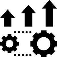 Wachstum Geschäft Symbol Symbol Vektor Bild. Illustration von das Fortschritt Gliederung Infografik Strategie Entwicklung Design Bild