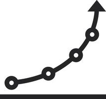 tillväxt företag ikon symbol vektor bild. illustration av de framsteg översikt infographic strategi utveckling design bild