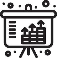 Wachstum Geschäft Symbol Symbol Vektor Bild. Illustration von das Fortschritt Gliederung Infografik Strategie Entwicklung Design Bild