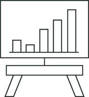 Wachstum Geschäft Symbol Symbol Vektor Bild. Illustration von das Fortschritt Gliederung Infografik Strategie Entwicklung Design Bild