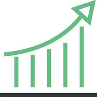 Wachstum Geschäft Symbol Symbol Vektor Bild. Illustration von das Fortschritt Gliederung Infografik Strategie Entwicklung Design Bild