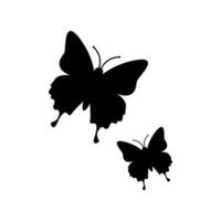 Schmetterling Silhouette Vektor kostenlos , schwarz Schmetterling Vektor Element