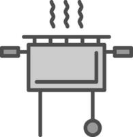 Grill-Vektor-Icon-Design vektor