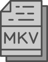 mkv vektor ikon design