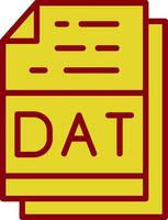 dat Datei Format Vektor Symbol Design