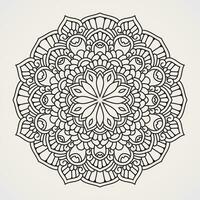 Mandala Muster mit symmetrisch Zier Formen. geeignet zum Henna, Tätowierungen, Fotos, Färbung Bücher. Islam, Hindu, Buddha, Indien, Pakistan, Chinesisch, arabisch vektor