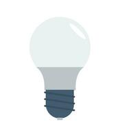 ljus Glödlampa ikon. led belysning lampa. platt illustration av ljus Glödlampa ikon för design vektor