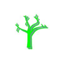 Baum ohne Blätter Vektorsymbol vektor