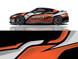 sport bil dekal wrap design vektor