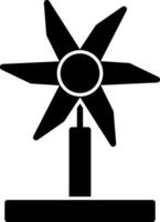 Windturbinen-Vektor-Icon-Design vektor