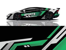 sport bil dekal wrap design vektor