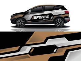 sport bil dekal wrap design vektor