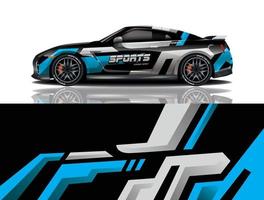 sport bil dekal wrap design vektor