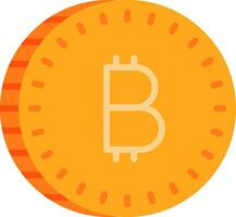 Bitcoin-Vektor-Icon-Design vektor