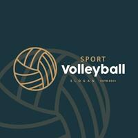 volleyboll logotyp, sport enkel design, illustration mall vektor