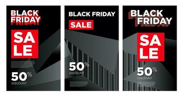 schwarz Freitag Banner und Poster Verkauf Rabatt mit schwarz abstrakt Hintergrund vektor