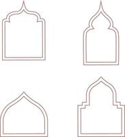 Ramadan Bogen mit einfach Design. ästhetisch rahmen. isoliert Vektor