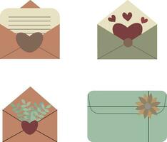 Mail Briefumschlag Form. einfach Design. Vektor Illustration