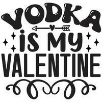 vodka är min valentine vektor