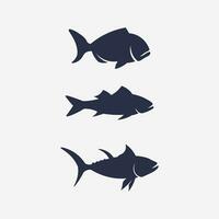 Fisch abstrakte Icon-Design-Logo-Vorlage, kreatives Vektorsymbol des Angelvereins oder Online-Shop. vektor