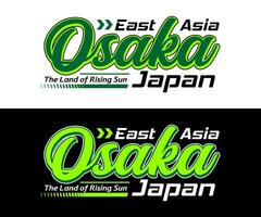 osaka japan stad årgång sport, för skriva ut på t shirts etc. vektor