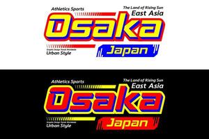 Osaka städtisch Sport Design, zum drucken auf t Hemden usw. vektor